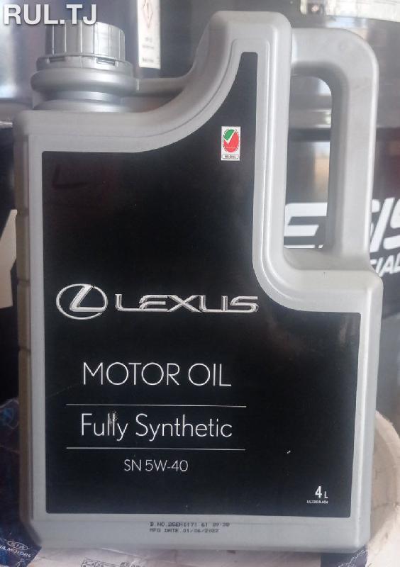 Моторное масло LEXUS 4л 5W-40