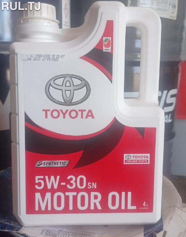 Моторное масло Toyota 4л 5W-30