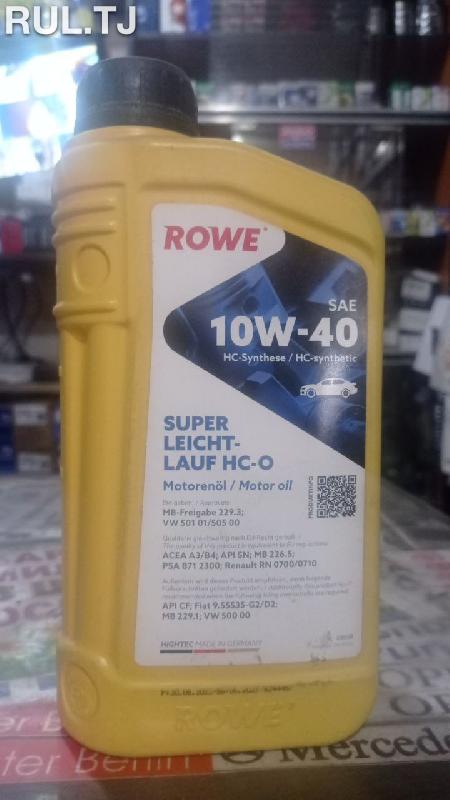 Моторное масло Rowe 1л 10w-40