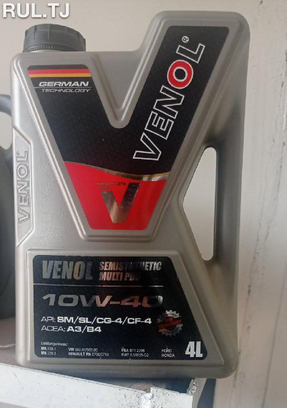 Моторное масло Venol 10w-40 4л