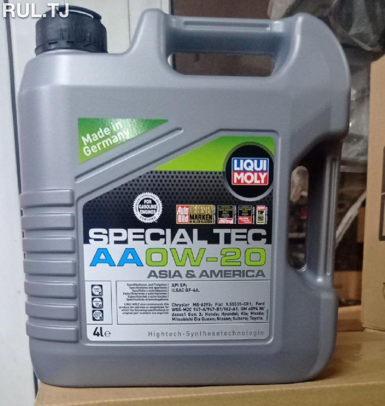 Моторное масло LIQUI MOLY 4л 0w-20