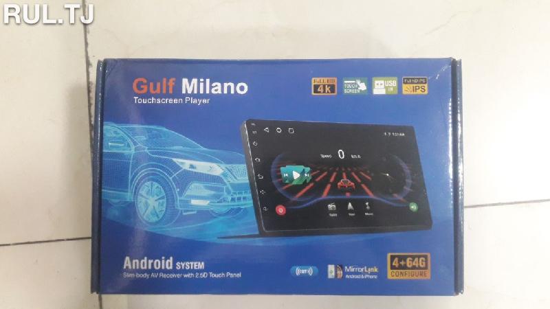 Магнитола Gulf Milano(андроид)