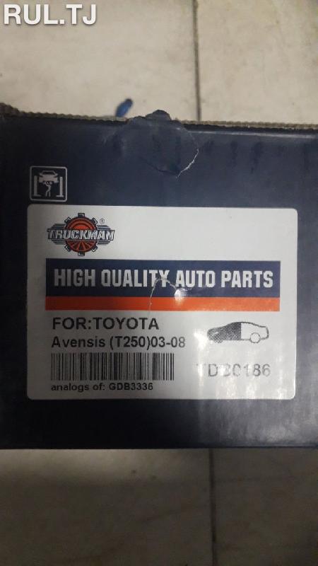 Передняя тормозная колодка Toyota Avensis